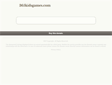 Tablet Screenshot of 365kidsgames.com